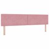 vidaXL Cama Box Spring LED com colch&atilde;o Rosa 200 x 200 cm Veludo