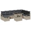 vidaXL Conjunto de Sof&aacute; de Jardim 9 unid. vime PE