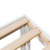 vidaXL Estrutura de cama sem colch&atilde;o 80x200 cm pinho maci&ccedil;o branco