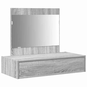 vidaXL Mesa de vestir Cinzeto 83 x 40 x 70 cm Derivados de Madeira