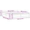vidaXL Estrutura de cama super king 180x200 cm madeira maciça