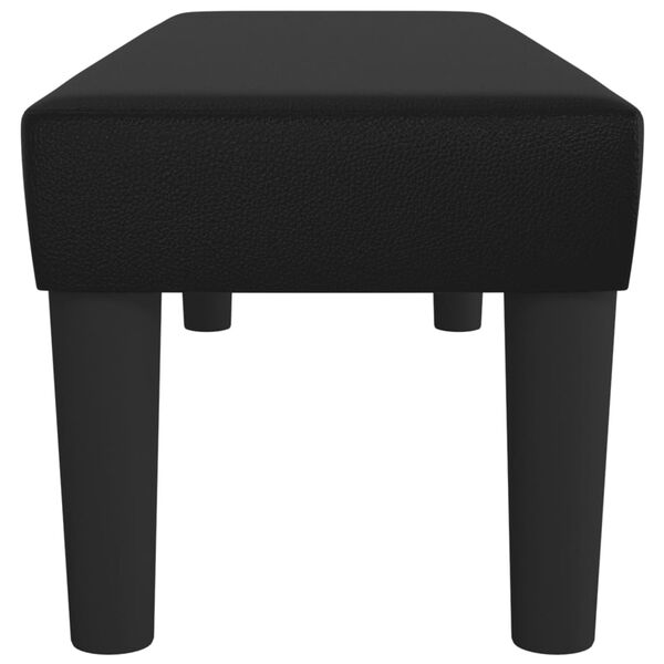 vidaXL Banco 100x30x30 cm couro artificial preto