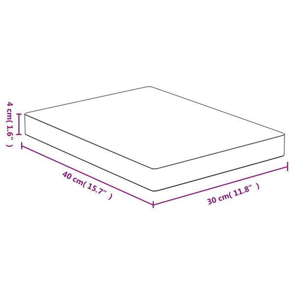 vidaXL T&aacute;bua de cortar 30x40x4 cm bambu