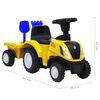 vidaXL Trator infantil New Holland amarelo