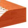 vidaXL Estrutura da Cama Marrom Cera 100 x 220 cm
