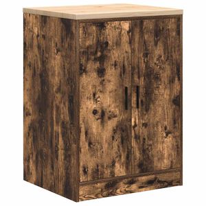 vidaXL Arm&aacute;rio de arruma&ccedil;&atilde;o de garagem Carvalho fumado 60x51x85 cm