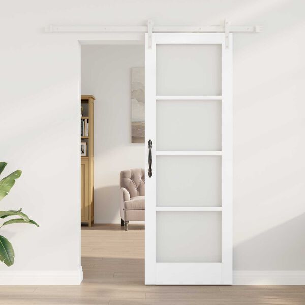 vidaXL Porta Deslizante ORKDAL Branco 73,5 x 211 cm