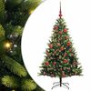 vidaXL &Aacute;rvore de Natal Artificial com Hastes Flex&iacute;veis 150 LEDs Verde