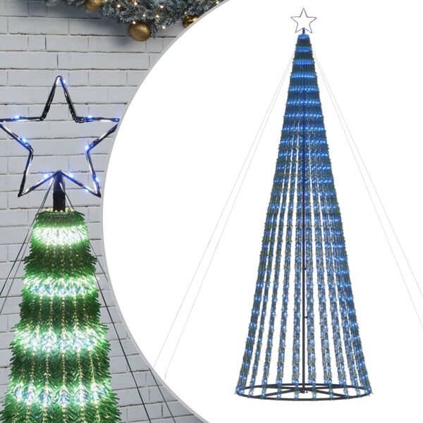 vidaXL LED &Aacute;rvore de Natal 688 LEDs Azul 300 cm