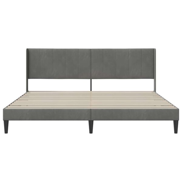 vidaXL Estrutura da Cama Cinza Escuro 180 x 200 cm Veludo