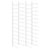 vidaXL Garrafeira de parede para 36 garrafas 2 pcs ferro branco