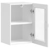 vidaXL Arm&aacute;rio de parede cozinha porta vidro&nbsp;Porto branco alto brilho