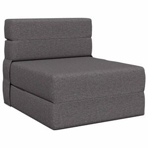 vidaXL Sof&aacute; Cama Dobr&aacute;vel Cinzento-claro 70 x 72 x 60 cm Tecido