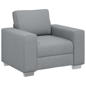 vidaXL Cadeira Sofa Cinzento-claro 100 cm tecido