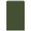 vidaXL Mesas de cabeceira 2 pcs 34,5x39x62 cm a&ccedil;o verde azeitona
