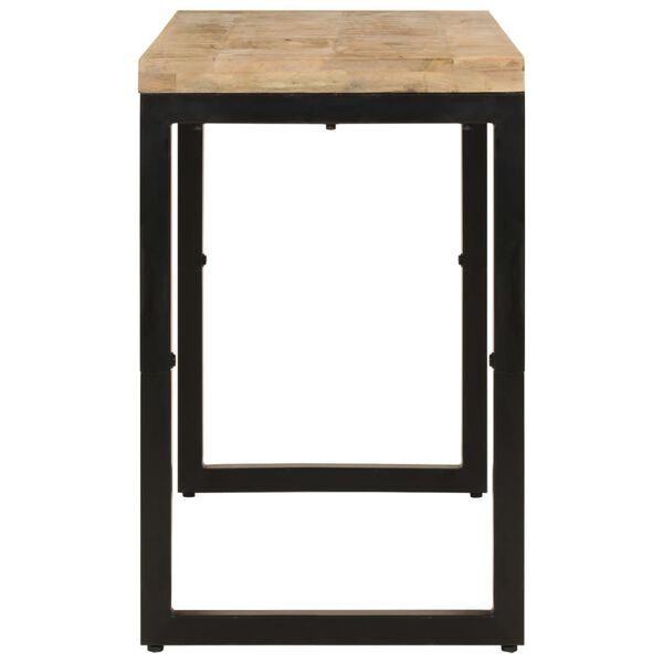 vidaXL Mesa de jantar 110x50x76 cm madeira de mangueira maciça