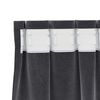 vidaXL Cortinas opacas 2 pcs Cinza Escuro 140 x 245 cm Veludo