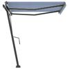 vidaXL Toldo autom&aacute;tico independente 350x250 cm azul e branco