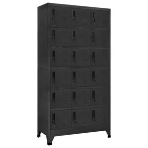 vidaXL Cacifo 90x40x180 cm a&ccedil;o antracite