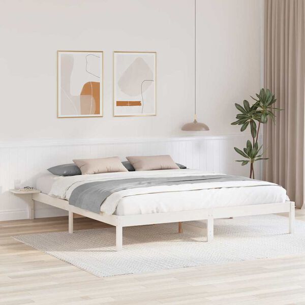 vidaXL Estrutura da Cama Branco 180 x 200 cm