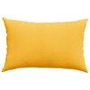 vidaXL Travesseiros de Sof&aacute; 2 pcs Amarelo Claro 60 x 40 cm