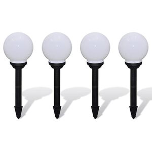 vidaXL Candeeiros de exterior 4 pcs LED 15 cm com estacas de enterrar
