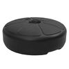 vidaXL Base para guarda-sol com areia/&aacute;gua 15 L preto