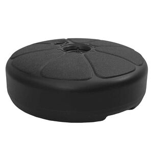vidaXL Base para guarda-sol com areia/&aacute;gua 15 L preto