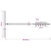 Broca de solo manual 100 mm com tubo de prolongamento 9 m a&ccedil;o