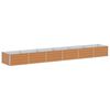 vidaXL Canteiro de jardim elevado Marrom Claro 480 x 80 x 45 cm