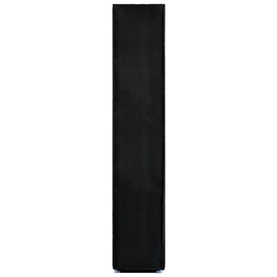 vidaXL Sapateira 60x30x166 cm tecido preto