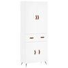 vidaXL Arm&aacute;rio alto 69,5x34x180 cm derivados de madeira branco