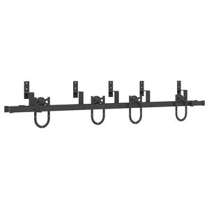 vidaXL Kit de ferragens para porta deslizante 183 cm a&ccedil;o preto