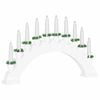 vidaXL Arco de Velas de Natal com 10 Velas LED Branco 47 x 5 x 29 cm