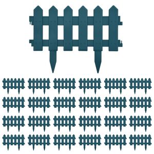 vidaXL Bordas de relvado 25 pcs 10 m PP verde