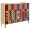 vidaXL Buffet ESSEN Sonoma 102 x 33 x 75 cm Derivados de Madeira