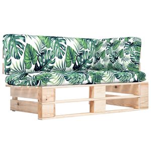 vidaXL Sof&aacute; de canto em paletes p/ jardim pinho impregnado
