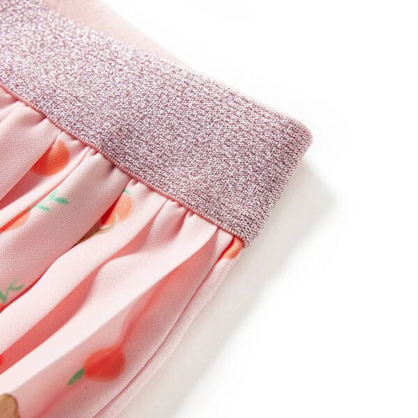 Saia plissada para criança laranja-claro 128