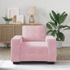 vidaXL Poltrona 100x77x82 cm veludo rosa