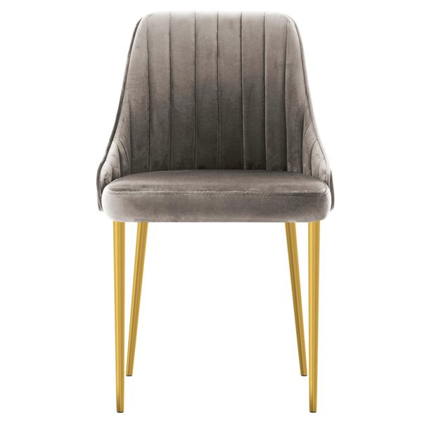 vidaXL Cadeiras de jantar 6 pcs veludo cinzento-claro