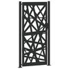 vidaXL Port&atilde;o de jardim preto 100x200 cm a&ccedil;o design leve