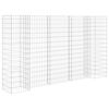 vidaXL Gabi&atilde;o em forma de H fio de a&ccedil;o 260x40x150 cm