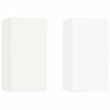 vidaXL M&oacute;veis de TV 2 pcs 30,5x30x60 cm derivados de madeira branco