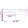vidaXL Cabeceira de substitui&ccedil;&atilde;o 200 cm metal preto