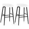 vidaXL Cadeiras de bar 2 pcs branco