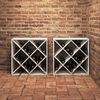 vidaXL Escorredor de Vinho 2 pcs Branco 62 x 25 x 62 cm
