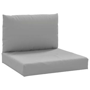 vidaXL Almofad&otilde;es p/ m&oacute;veis de paletes 2 pcs tecido oxford cinzento
