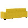 vidaXL Sof&aacute; de 3 lugares 220x78x84 cm veludo amarelo