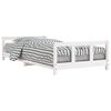 vidaXL Estrutura de cama infantil 90x190 cm pinho maci&ccedil;o branco