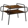 vidaXL Mesa de centro Carvalho Fumado 70 x 50 x 51 cm